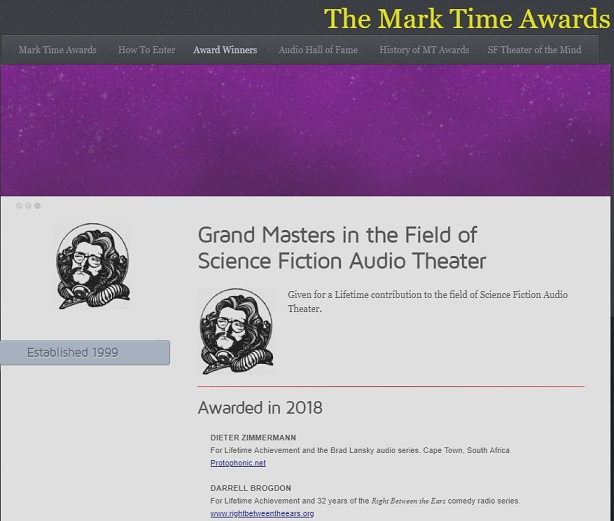 Dieter Zimmermann awarded Grand Master SF award for lifetime achievement